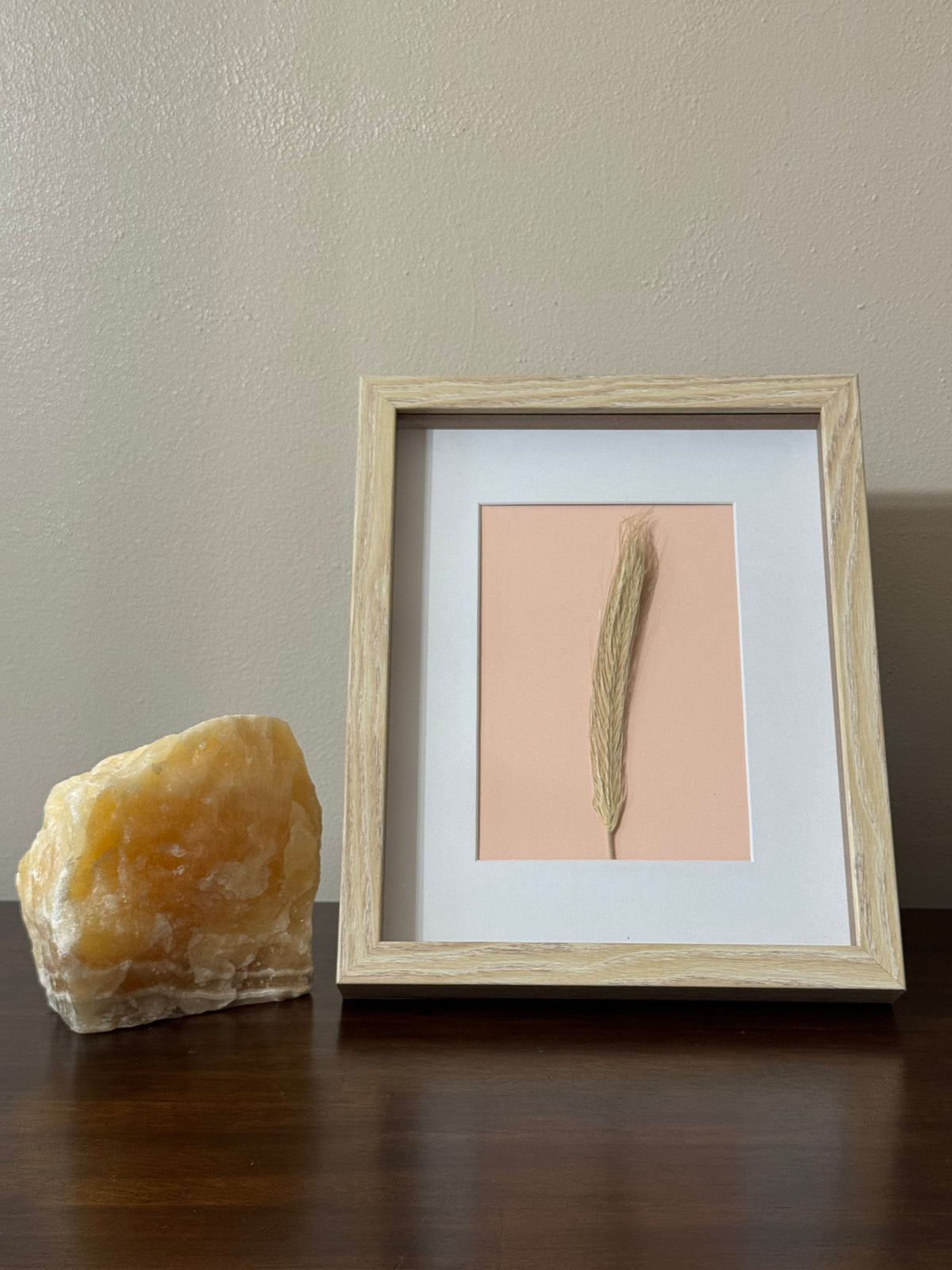 Wheat Stalk Wooden Frame