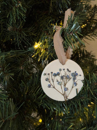 Blue Baby’s Breath Ornament - Chelsey Walker Creative, LLC