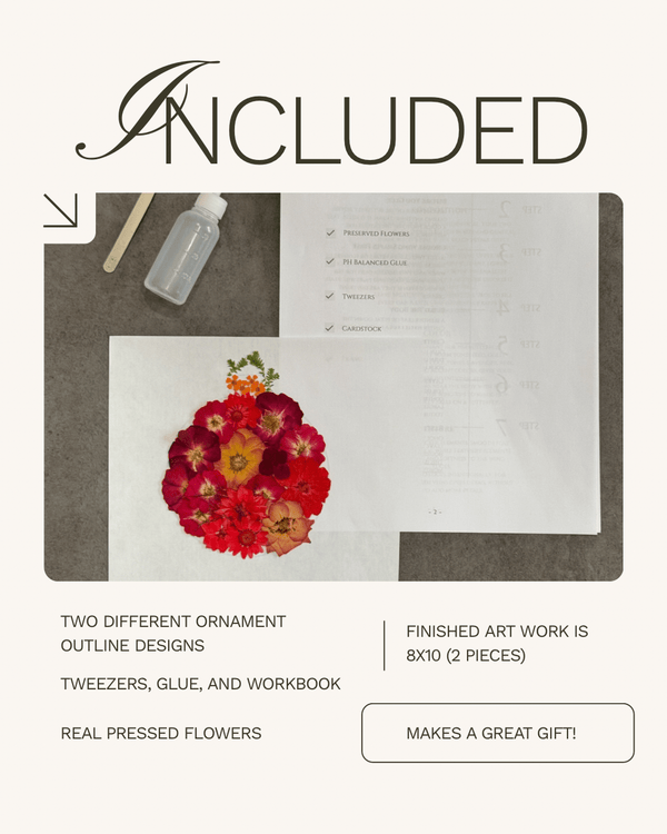 DIY Floral Art Kit, Ornaments - Chelsey Walker Creative, LLC