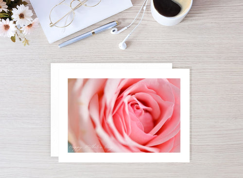 Mother's Day Card Pink Rose - Chelsey Walker Creative