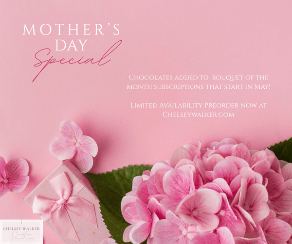 Mother’s Day Monthly Bouquet Subscription (Madison, WI Local Only) - Chelsey Walker Creative, LLC