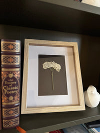 Rice Flower Art, Wooden Frame - Chelsey Walker Creative, LLC