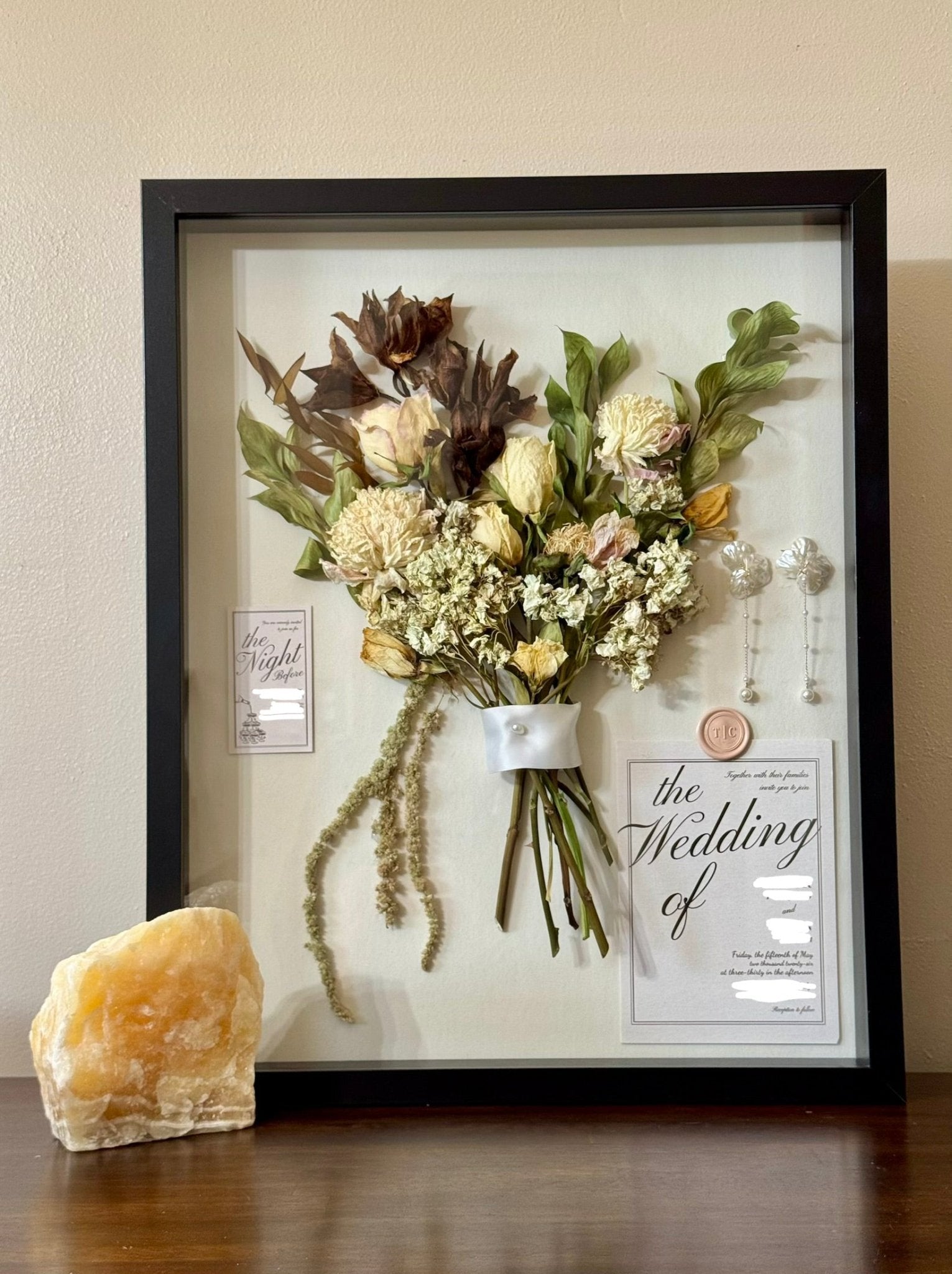 Shadow Box Floral Preservation Chelsey Walker Creative, LLC