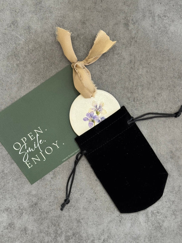 Violet Ornament (February Birth Month Flower) - Chelsey Walker Creative, LLC
