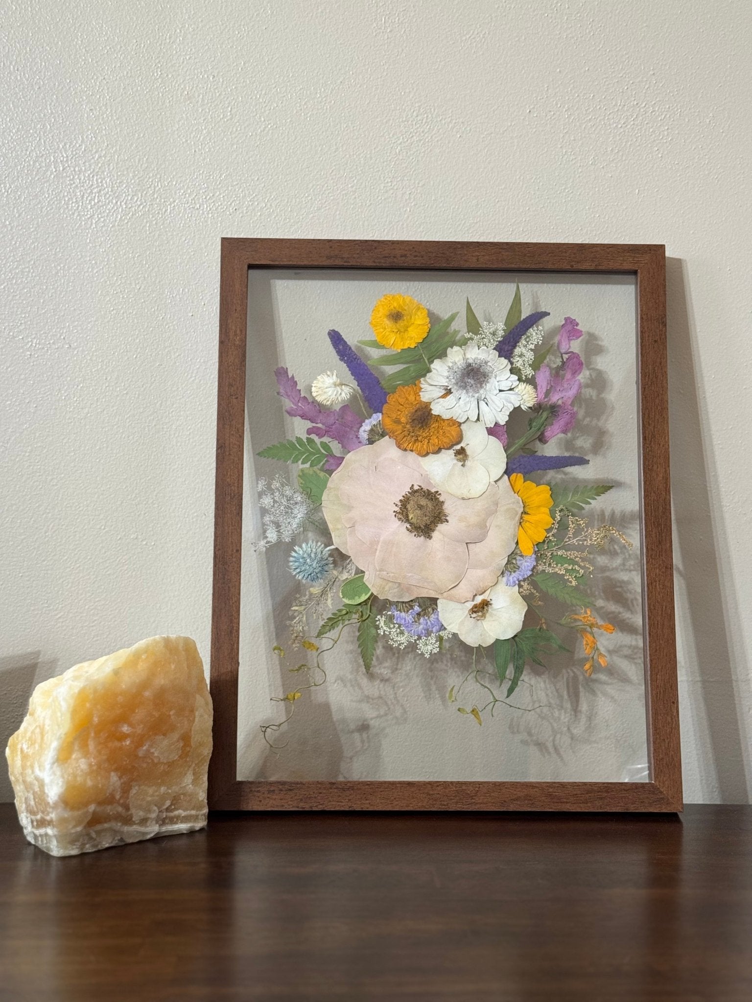 Wooden Framed Floral Preservation Chelsey Walker Creative