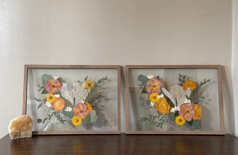 Wooden Framed Floral Preservation - Chelsey Walker Creative, LLC