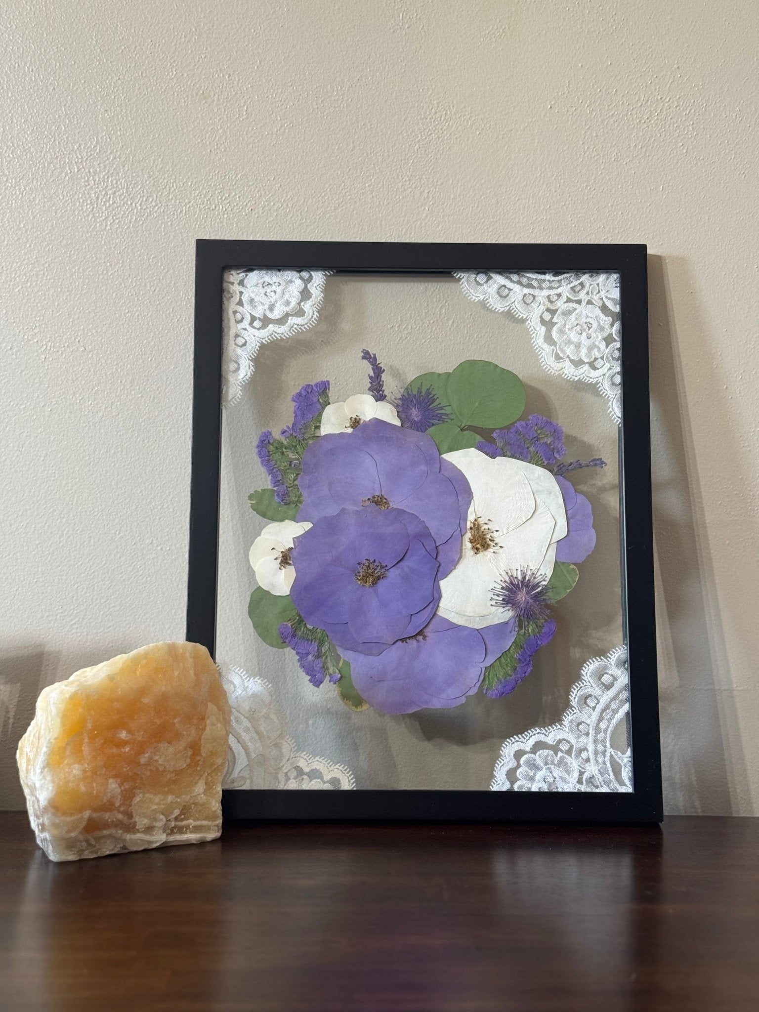 Wooden Framed Floral Preservation Chelsey Walker Creative