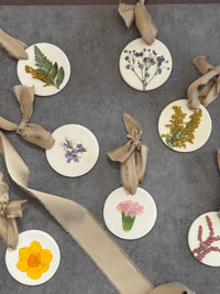 Yellow Yarrow Ornament - Chelsey Walker Creative, LLC